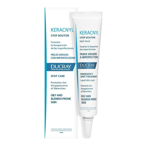 Tratamiento Ducray Keracnyl Stop Bouton Anti-imperfecciones Momento de aplicación Día/Noche Tipo de piel Grasa