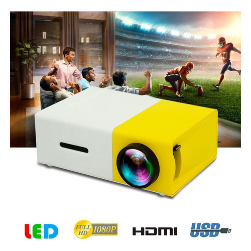 Mini proyector USB portátil LCD Hdmi de 600 lm