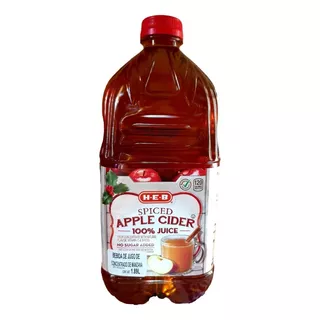 2 Piezas Jugo Heb  Apple Cider  Sin Azúcar Añadido 1.89lts