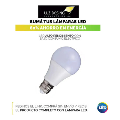 Aplique Pendant Ambar Apto Led E27 Con Mensula Luz Desing Ámbar