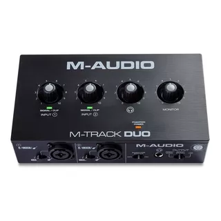 Interface De Áudio M-audio M-track Duo 2x2 Usb 2 Canais