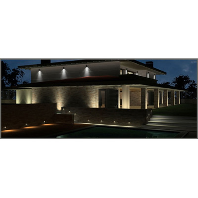 Difusor Unidireccional Exterior Potente Con Led 6w Fachadas