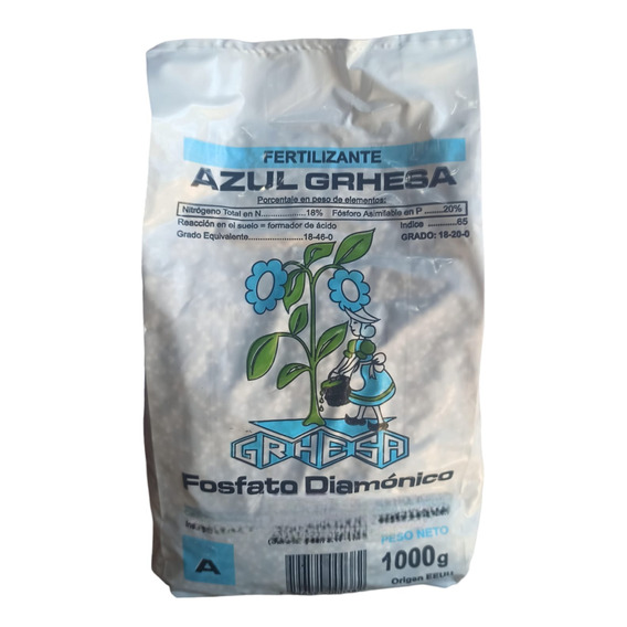 Fertilizante Fosfato Diamonico  Grhesa 1kg X 3u