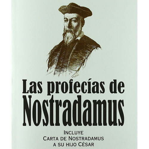 Libro Profecias De Nostradamus, Las. Incluye Carta De Nost