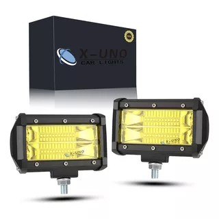 Par Faros Led Auxiliares 5'dually Row 3000k 72w 4x4 Off-road