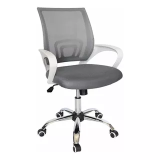 Silla De Escritorio Datza Business Opblanca Silla Comoda Ergonómica  Gris Con Tapizado De Malla