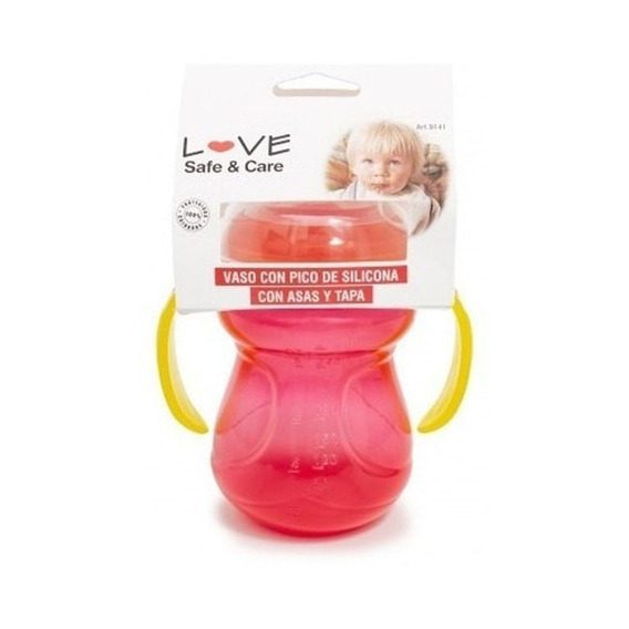 Love Vaso Infantil C/asas Y Pico Silicona Int 9141 Grupo Color Rojo