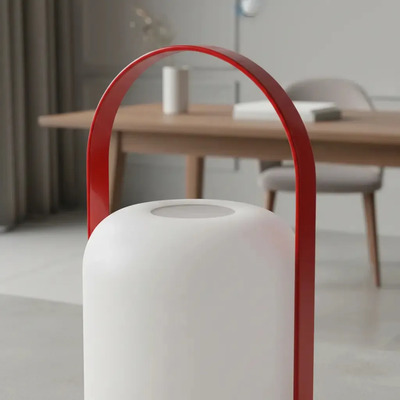 Lámpara De Mesa Led Cct Dimer Usb-c Rojo Mks Rojo
