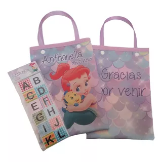 6 Cumpleaños Souvenir Infantil Personalizado Bolsita + Abc