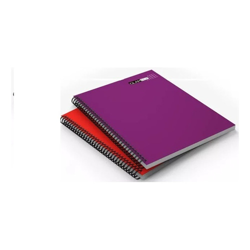 Cuaderno Universitario 100h Matematica 5mm, 8 Unids , Glam Color Variado