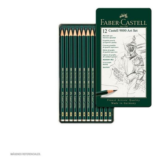 Estuche 12 Lapices 9000 Design Faber-castell