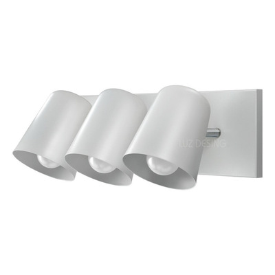 Aplique 3 Luces Baby Movil Blanco Apto Led E27 Deco Vig