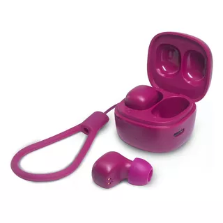 Audífonos Inalámbricos True Wireless Stf Mini Bit In Ear Color Fucsia