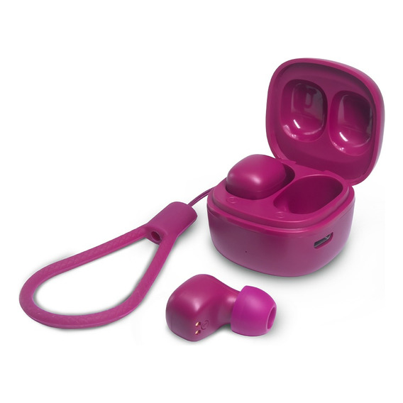 Audífonos Inalámbricos True Wireless Stf Mini Bit In Ear Color Fucsia