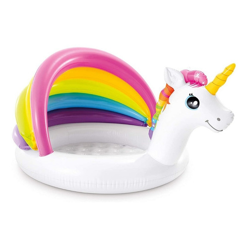 Piscina inflable unicornio Intex Wet Set Collection 57113 Unicornio 45L multicolor caja