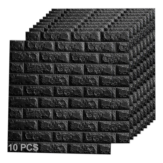 Patrón De Ladrillo Pegatina De Pared 3d Papel Tapiz 10 Uds