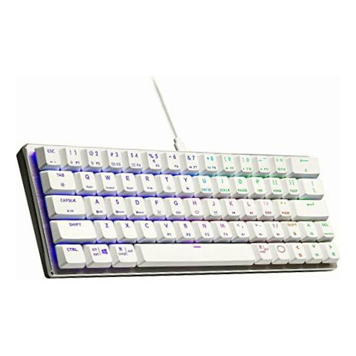 Cooler Master Sk620 Teclado Mecánico 60% Blanco Plateado