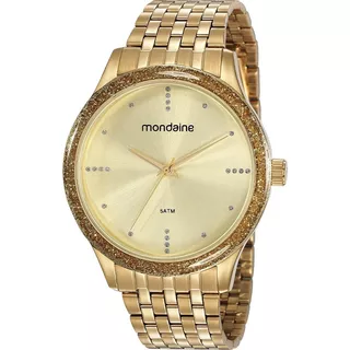 Relógio Mondaine Feminino Dourado Analógico