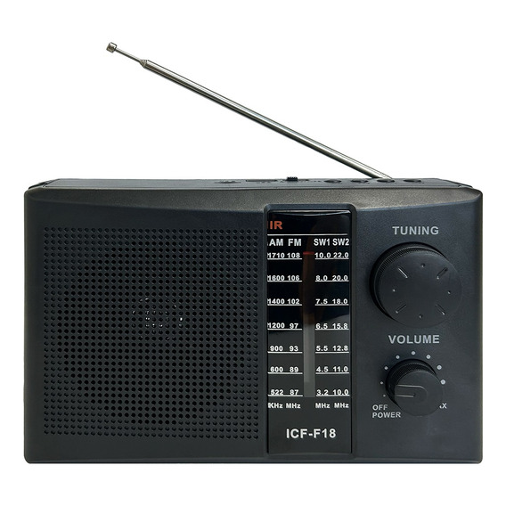 Radio Portátil Analógico Am Fm Mp3 Usb Sd