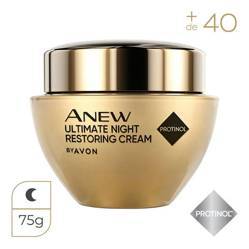 Anew Ultimate Crema Antiedad +45 Noche 50g Avon Tipo De Piel Mixta