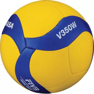 Pelota De Voley Mikasa Modelo V350w Color Amarillo/azul