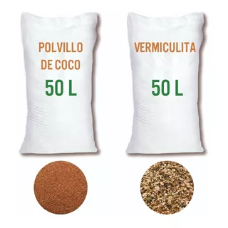 Polvillo De Coco + Vermiculita 50 Lt C/u