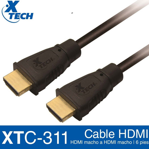 Cable Hdmi - Hdmi 1,8mts Xtech