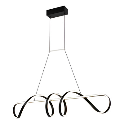 Colgante Led Trevor Negro 83w Deco Moderno Luz Desing