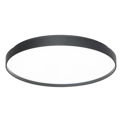 Plafon Led York Negro Control Remoto 45w Diseño Moderno Lk
