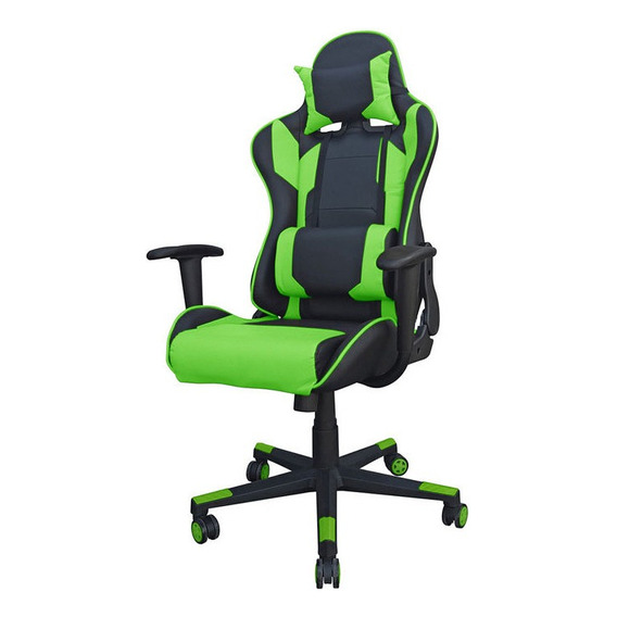 Sillón Pro Gamer Legend - Desillas Color Negro Con Verde