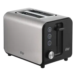 Torradeira Elétrica WAP WTE1 Inox 800W para 2 Fatias de Pão, 7 Níveis de Tostagem, Elevação Automática, Bandeja Coletora de Migalhas Removível, Desligamento Automático, Tostadeira Extra Grande 220V no Mercado Livre com oferta e cupom de desconto