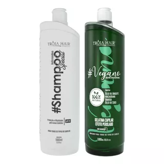 Progressiva Vegana Organica Tróia Hair Shampoo 2x1000