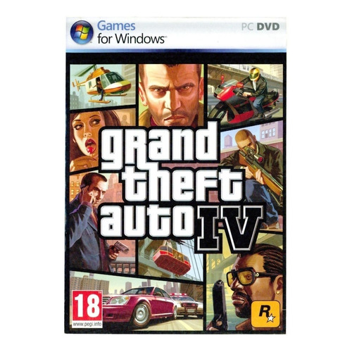 Grand Theft Auto IV  Standard Edition Rockstar Games PC Físico