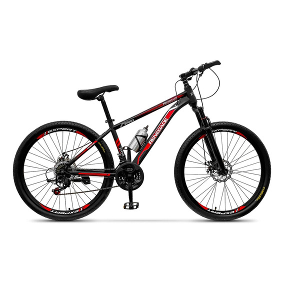 Bicicleta De Montaña Expert Renegade Rodado 26 Con 21 Cambios Shimano Frenos De Disco Y Accesorios