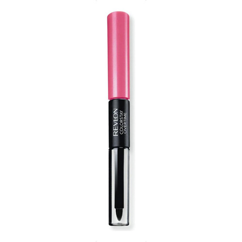 Labial Revlon Lipcolor ColorStay Overtime color for keeps pink brillante