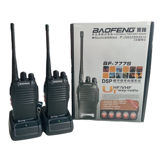 Radio Comunicaciones Baofeng X 2 Bf 777s Negro 3km Boquitoki