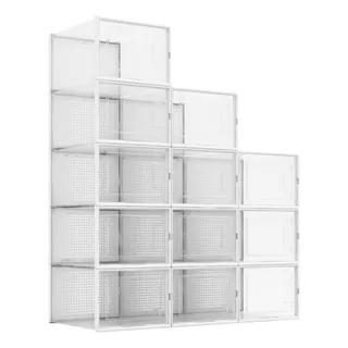 Organizadores De Cajas Apilables Para Zapatos, 12pza, Size L