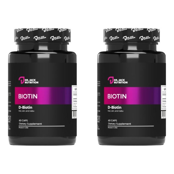 Pack X2 Biotina 10.000mcg - 60 Capsulas | Dr Jack Nutrition