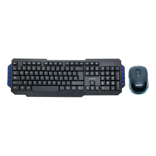 Teclado Y Mouse Inalambrico Solarmax Km304w + Mw200 Color del mouse Negro Color del teclado Negro