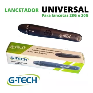 Caneta Lancetadora Lancetador Glicose Diabetes G-tech