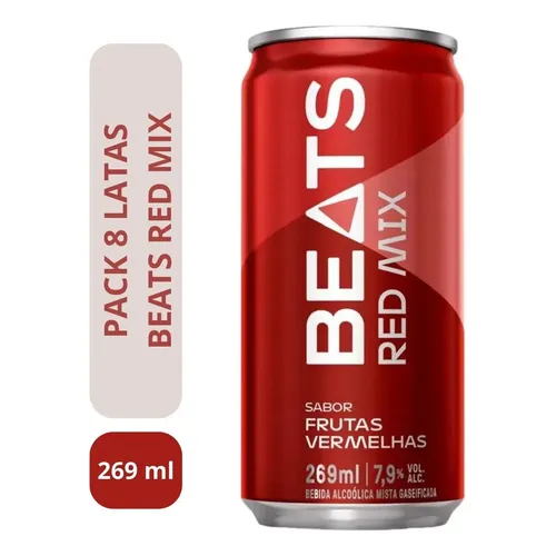 Beats Red Mix Frutas Vermelhas Lata 269ml 8 Unidades | MercadoLivre