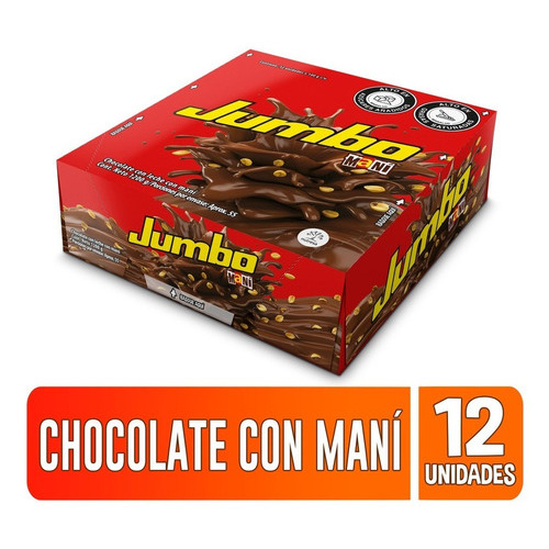 Chocolatina Jumbo Maní Plegadiza X 12 - kg