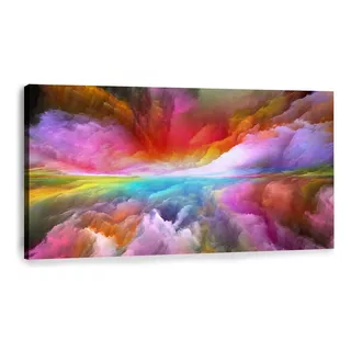 Cuadros Canvas Abstractos Modernos Paisajes Nubes 4 Modelos Color Pinks