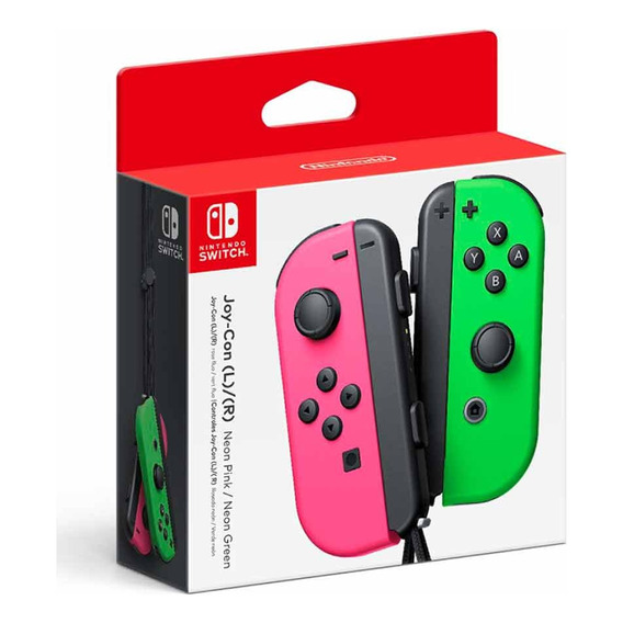 Controles Joy-con Rosa Neon - Verde Neon Nintendo Switch 