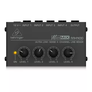 Behringer Micromix Mx400 Mezclador Mixer De Línea 4 Canales