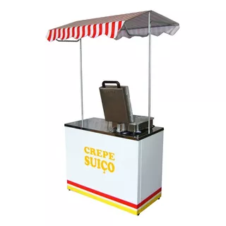 Barraca Para Festas Crepe Suíço No Palito + Maquina De Crepe