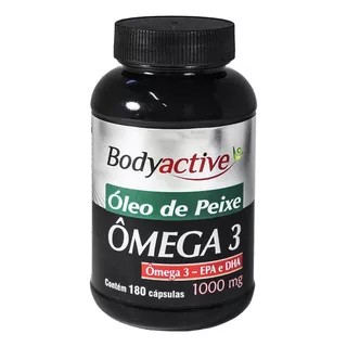 Ômega 3 1000 Mg 180 Cápsulas Bodyactive