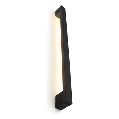 Aplique Led Lineal Exterior Indirecto Manijon 82cm Negro Pr  Negro