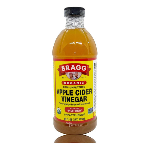 Braggs Vinagre De Manzana Apple Cider Vinega Importado 473ml