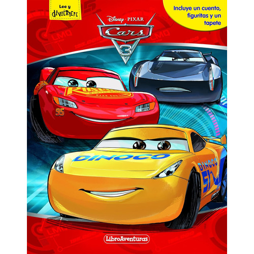 Cars 3. Libroaventuras: Libro-juego: Incluye Un Tablero Y Figuras Para Jugar, De Walt Disney Company. Editorial Libros Disney En Español